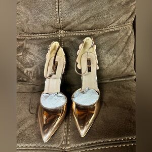 Lost Ink rose gold heels